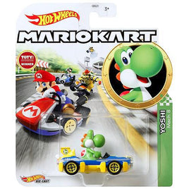 Hot Wheels Yoshi Mach 8 Super Mario Kart Diecast 1/64