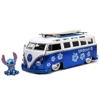 Stitch & Volkswagen T1 Bus 1/24 Scale Diecast