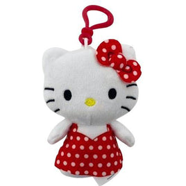 Hello Kitty & Friends Polka Dot Hello Kitty Plush Dangler 4"