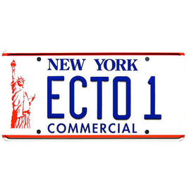 Ghostbusters Ectomobile ECTO 1 Metal Stamped Replica License Plate