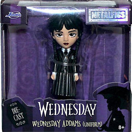 Wednesday Addams (Uniform) Jada Metalfigs Diecast Figure 2.5"