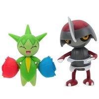 Roselia and Pawniard Pokemon Battle Feature Figure Set 3"