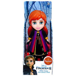 Anna Disney Frozen 2 Purple Dress Mini Toddler Doll 3"