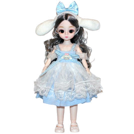 Cinnamoroll Inspired Jointed Doll 12"