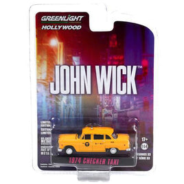 John Wick 1974 Checker Taxi Greenlight 1/64