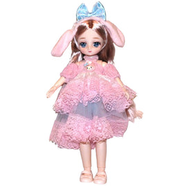 My Melody Inspired Jointed Doll 12"