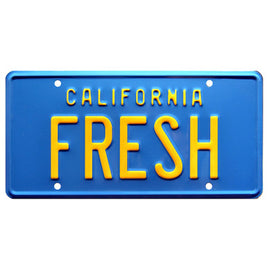 The Fresh Prince of Bel Air Taxi FRESH Metal Stamped Replica Prop License Plate