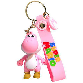 Pink Yoshi Super Mario Bros Keychain 2.5"