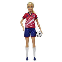 Soccer Player w/Red Top Barbie You Can Be Anything Doll 10.5"