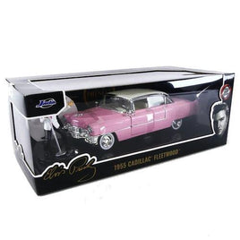 Elvis 1955 Cadillac Fleetwood with Figure 1:24 Scale Diecast Vehicle