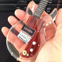 Keith Richards Rolling Stones See Through Dan Armstron Mini Guitar Replica Collectible