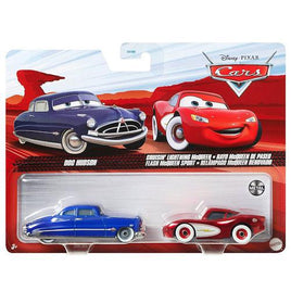 Doc Hudson & Cruisin' Lightning McQueen Disney Cars 1:55 Scale Diecast