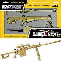 Goat Guns Miniature .50 Cal 82A1 Barrett Model Gold Diecast Toy 1:3 Scale