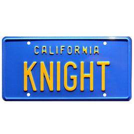 Knight Rider Michael Knight's '82 Trans Am 'KITT' KNIGHT Metal Stamped Replica Prop License Plate