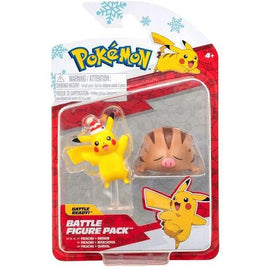 Pikachu and Swinub Pokemon Battle Feature Figure Set 3"