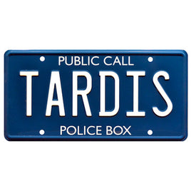 Doctor Who Tardis Metal Stamped License Plate