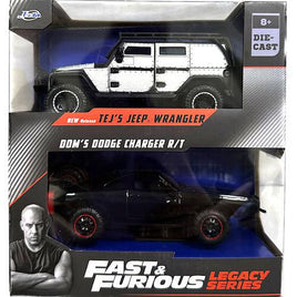 Tej's Jeep Wrangler & Dom's Charger Fast & Furious Legacy Series Jada Diecast 1/32