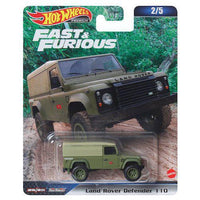 Fast & Furious Land Rover Defender 110 Hot Wheels Premium Diecast 1/64 - D