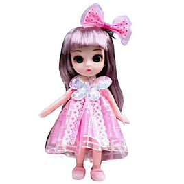 Akira in Pink Dress with Butterflies Doll 6"