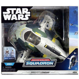 Star Wars Micro Galaxy Squadron Jango Fett's Starship 7" Vehicle & Figures