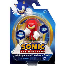 Sonic the Hedgehog Knuckles with 2 Collectors Cards Action Figure 2.5"