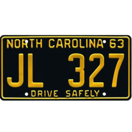 The Andy Griffith Show Mayberry Police Car JL 327 Metal Stamped Replica Prop License Plate