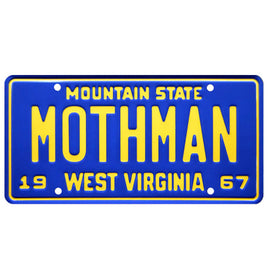 MOTHMAN Metal Stamped Vanity License Plate