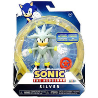 Silver with Red Star Ring Sonic the Hedgehog Action Figure 4"