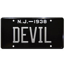 DEVIL Metal Stamped Vanity License Plate