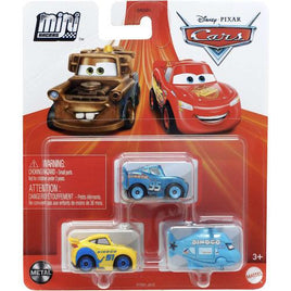 Disney Cars Diecast Mini Racers 3 Pack with Rotor Turbosky