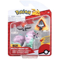 Pikipek, Galarian Ponyta & Snorunt Pokemon Battle Feature Figure Set 3"