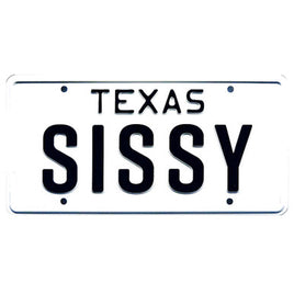 Urban Cowboy Debra Winger SISSY Metal Stamped Replica License Plate