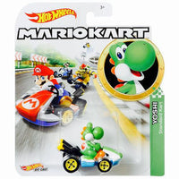 Hot Wheels Yoshi Standard Kart Super Mario Kart Diecast 1/64