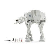 Star Wars Micro Galaxy Squadron AT-AT Walker Action Figure with Mini Figures Set - 9pc Lights & Sounds