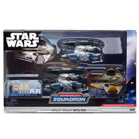 Star Wars Micro Galaxy Squadron Battle of Coruscant Battle Pack Vehicles with Mini Figures Set - 12pc