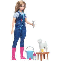 Barbie 65th Anniversary Careers Farm Vet Doll & 10 Accessories including Lamb With Moving Ears