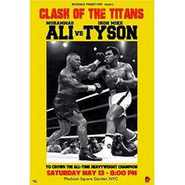 027 ROLLED - Clash of Titans Ali vs Tyson Poster 24x36 PE