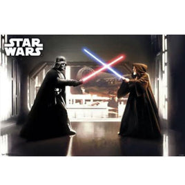 135 ROLLED - Star Wars First Duel Poster 22X34 Trends