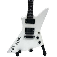 James Hetfield Metallica "EET FUK" Handmade Mini Guitar Model