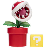 Piranha Plant with Question Block Super Mario 4" Nintendo Action Figure