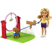 Barbie Chelsea Can Be Dog Trainer Playset With Blonde Chelsea Doll