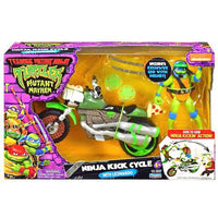 Teenage Mutant Ninja Turtles: Mutant Mayhem Ninja Kick Cycle with Leonardo Action Figure 4.5"