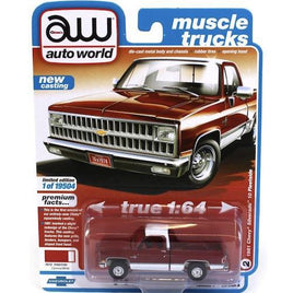 1981 Chevy Silverado 10 Fleetside Auto World Diecast 1/64