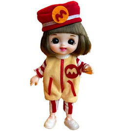 Fast Food Doll in Yellow Romper 6"