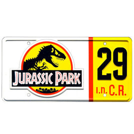 Jurassic Park Hammond’s Jeep #29 Metal Stamped Replica Prop License Plate