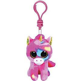 TY Beanie Babies Fantasia the Unicorn Backpack Clip 4" (Beanie Boos)