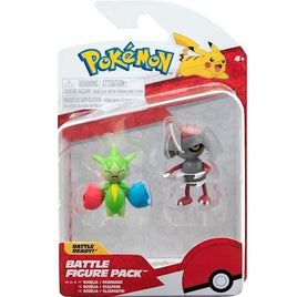 Roselia and Pawniard Pokemon Battle Feature Figure Set 3"