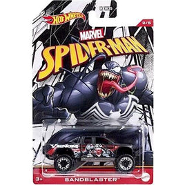 Spider-Man Sandblaster Venom Hot Wheels Diecast 1/64