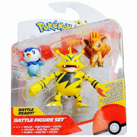 Piplup, Electabuzz & Vlupix Pokemon Battle Figure Set 2"