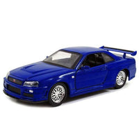 Brian's Nissan Skyline GT-R Blue Fast & Furious Jada Diecast 1/32